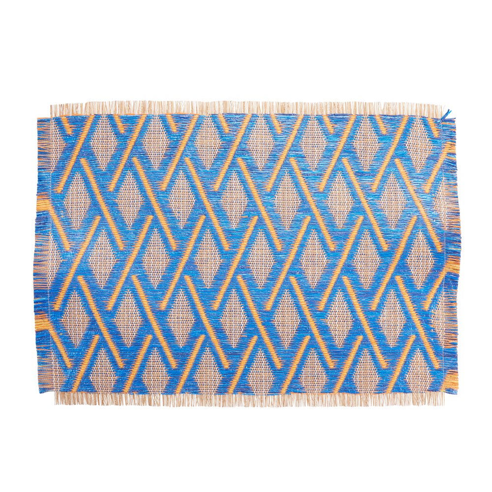 Dækkeserviet, blå - 35x48 cm.